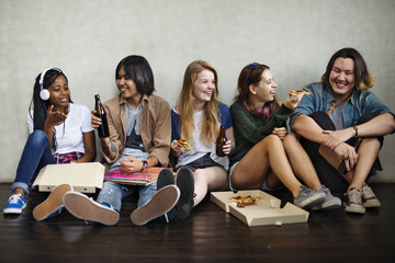 People Friendship Togetherness Pizza Activity Youth Culture Conc