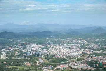 View of the small city