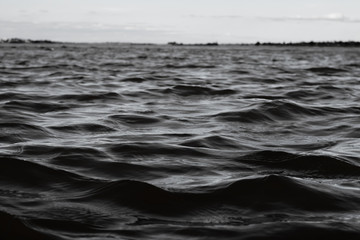 River wave closeup background.