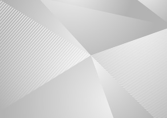 Grey abstract concept polygonal tech background