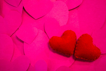 Valentine's Day love and heart symbol, background design