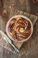 Cinnamon Dates Chocolate Braided Bread