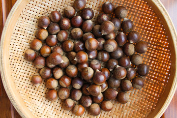 Chestnuts in a basket.