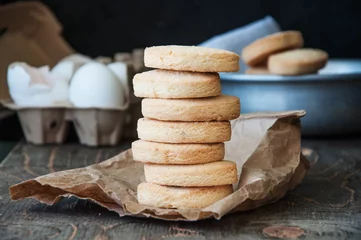 Foto op Plexiglas Butter shortbread cookies © galiyahassan