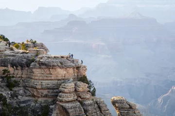 Crédence de cuisine en verre imprimé Canyon Grand Canyon, South Rim, crowd of tourists