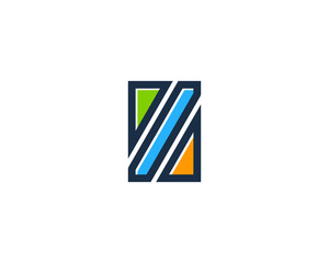 Initial Letter Z Color Logo Design Element