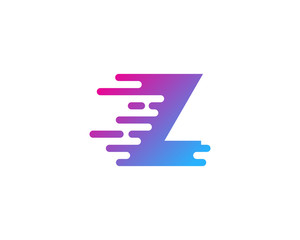 Initial Letter Z Speed Logo Design Element