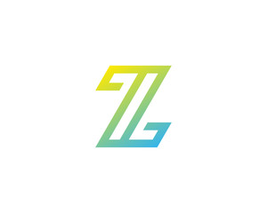 Initial Letter Z Modern Line Logo Design Element