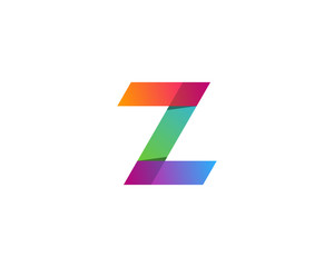 Initial Letter Z Gradient Multiply Logo Design Element
