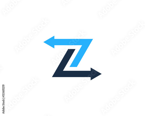 "Initial Letter Z Arrow Logo Design Element" Stock image and royalty ...