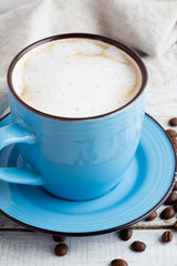 cappuccino, coffee beans