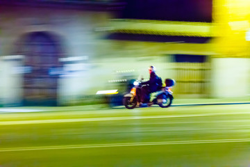 Fototapeta premium scooter in a European city