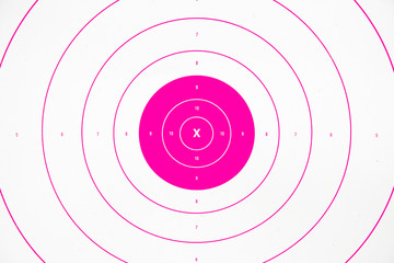 Naklejka premium clean pink paper bullseye target