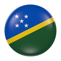 Solomon Islands button on white background