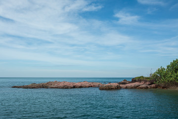 Pink stone beach , Chantaburi in Thailand