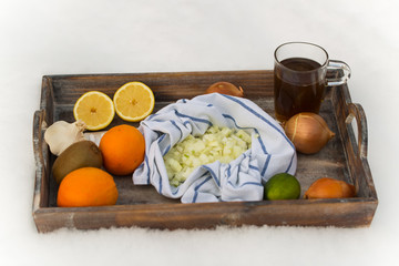 Zwiebelumschlag bei Erkältung