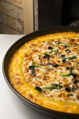 sweet potato pizza on plate