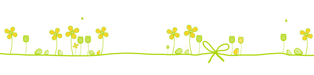 Fröhliche Wiese Ostern Oster Band Banner Grün Hintergrund  © eflstudioart