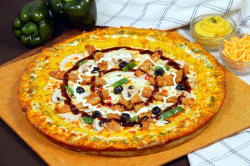 sweet potato pizza on plate