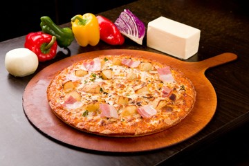 sweet potato pizza on plate