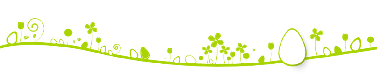 Fröhliche Grüne Oster Wiese Band Banner Welle Wellen Hintergrund