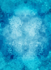 Blue Background with Snowflakes