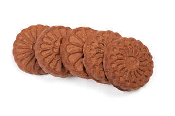 Heap of chocolate cookies