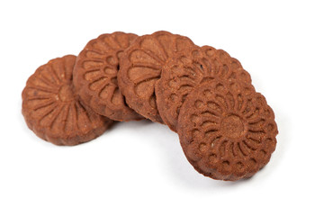 Heap of chocolate cookies
