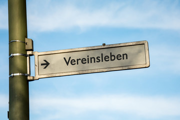 Fototapeta premium Schild 67 - Vereinsleben