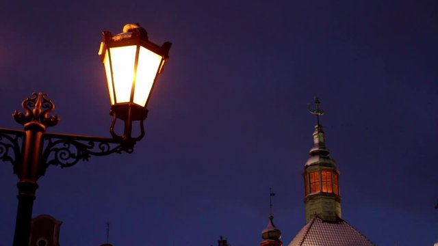 night street lamp, lantern