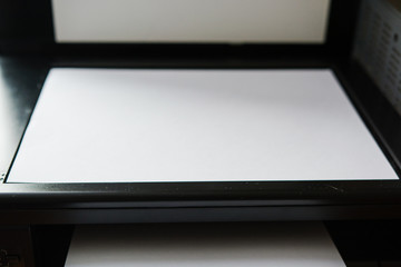 Paper in the printer.