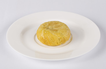 Traditional Chinese cake on a plate 