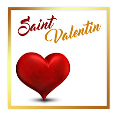 Cœur saint-valentin saint valentin