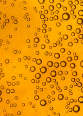 water drops on beer background