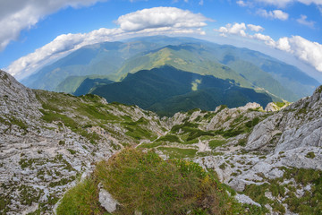 Fototapeta na wymiar Piatra Craiului Mountains in Romania 