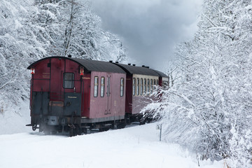 Selketalbahn im Winter