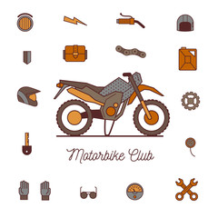 motorcycle icon vector, solid logo illustration, isolated on white