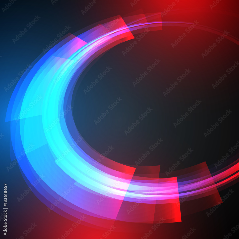 Aufkleber techno geometric vector circle modern science abstract background