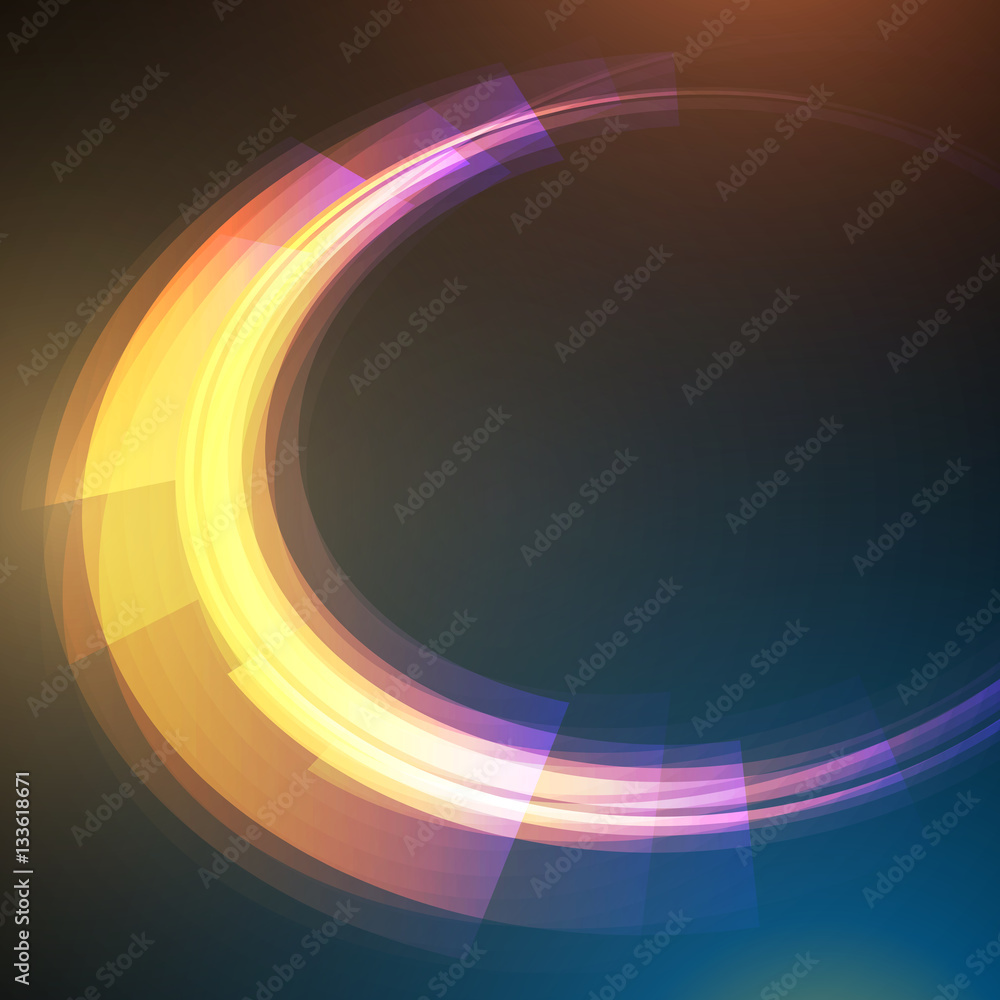Aufkleber techno geometric vector circle modern science abstract background