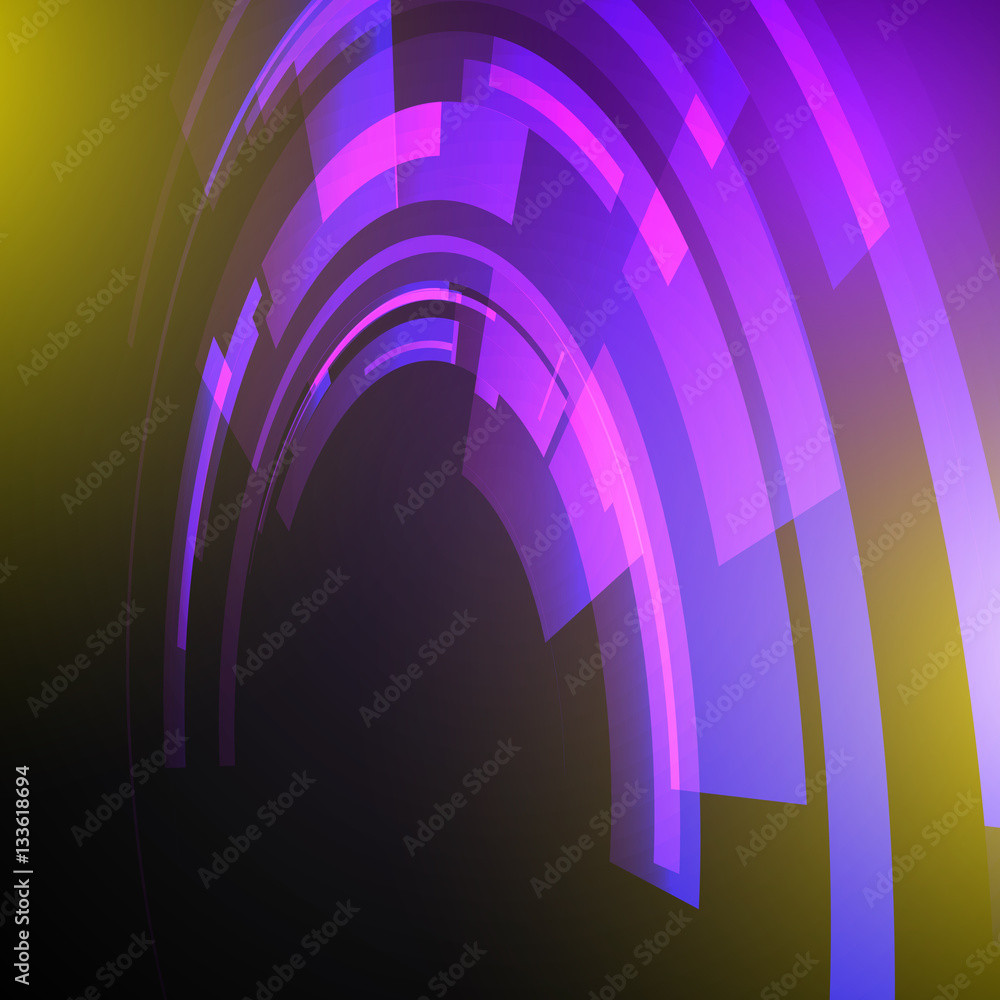 Aufkleber techno geometric vector circle modern science abstract background