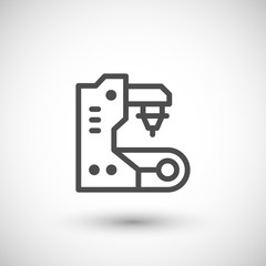 Conveyor equipment line icon