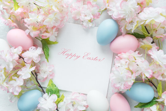 Beautiful delicate Easter frame