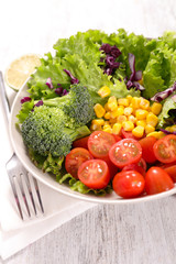 Obraz na płótnie Canvas vegetable salad
