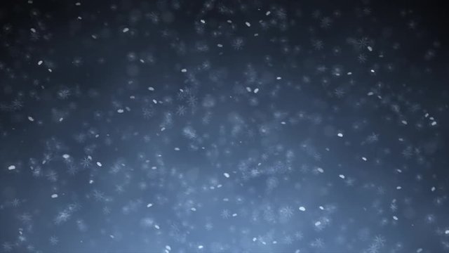 Schneeflocken fallen vom Himmel Hintergrund