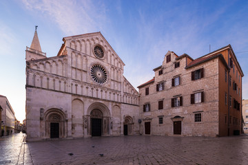 Fototapeta premium St.Anastasia cathedral in Zadar. Croatia.