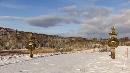 Landscape in Embute, Latvia.