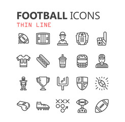 Stylized American Football logo vector icon