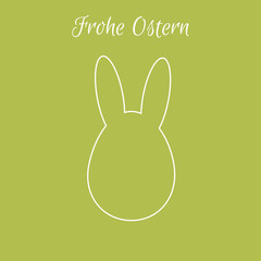 Osterhase - Frohe Ostern - Vektor Grafik