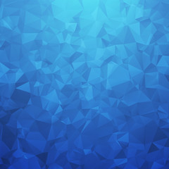 Fototapeta na wymiar Blue geometric triangular background. Abstract vector illustration