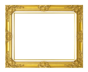 antique frame isolated on white background